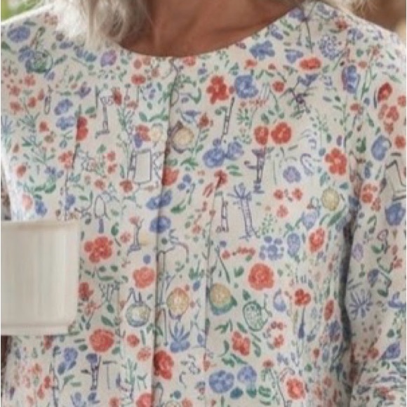 NWT Duluth Wrinkle fighter Tunic Floral Garden Shirt Small - Picture 2 of 4